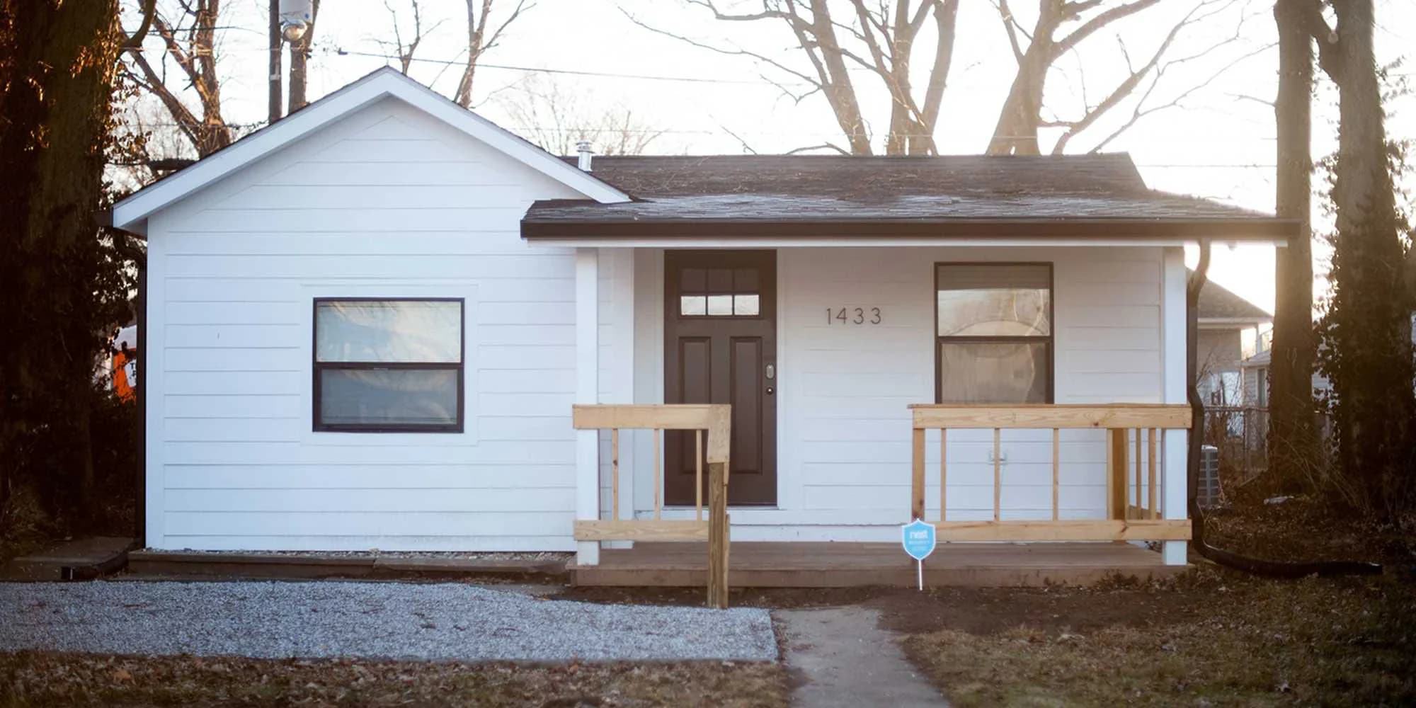 A freshly updated rental property in the fall