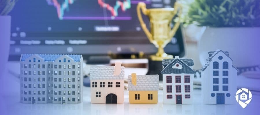 Miniature houses representing off-market real estate and creative financing strategy.
